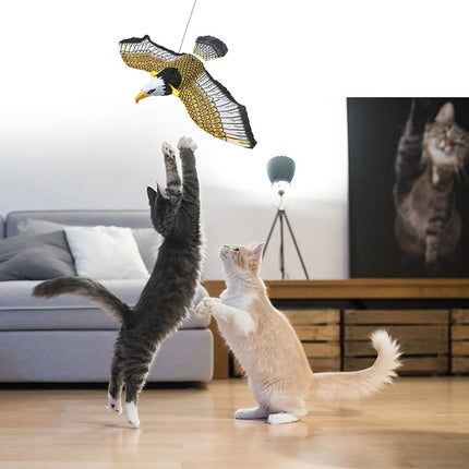 SkyChase™ | Levensecht Interactief Speelgoed Voor Katten | Realistische Geluiden en Wapperende Vleugels
