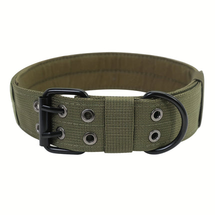 Verstelbare hondenhalsband van sterk nylon | Geschikt voor grote honden | Duurzaam, comfortabele pasvorm en stevige gespsluiting | Maten M, L, XL
