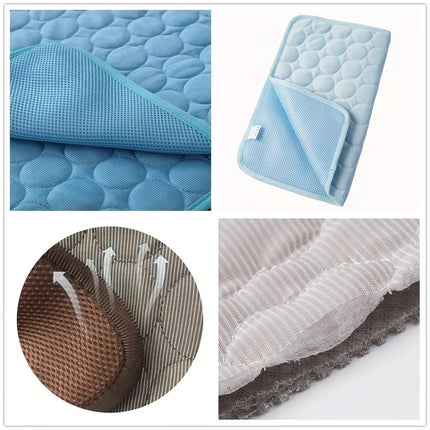 Zomerse Koelmat voor Huisdieren | Ademend en Wasbaar | Geschikt voor Honden en Katten | Maten S tot 2XL | Ideaal voor Mand, Bank of Onderweg