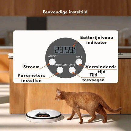 Automatic Feeder | Timer-Controlled Dispenser for Cats and Puppies