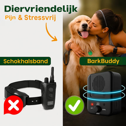 BarkBuddy | Dispositivo antiabbaio a ultrasuoni per cani | Adatto agli animali domestici | Udibile solo dai cani | Resistente alle intemperie | Ricaricabile tramite USB