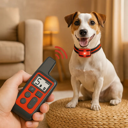 Addestratore di obbedienza per cani | Collare antiabbaio ricaricabile con telecomando
