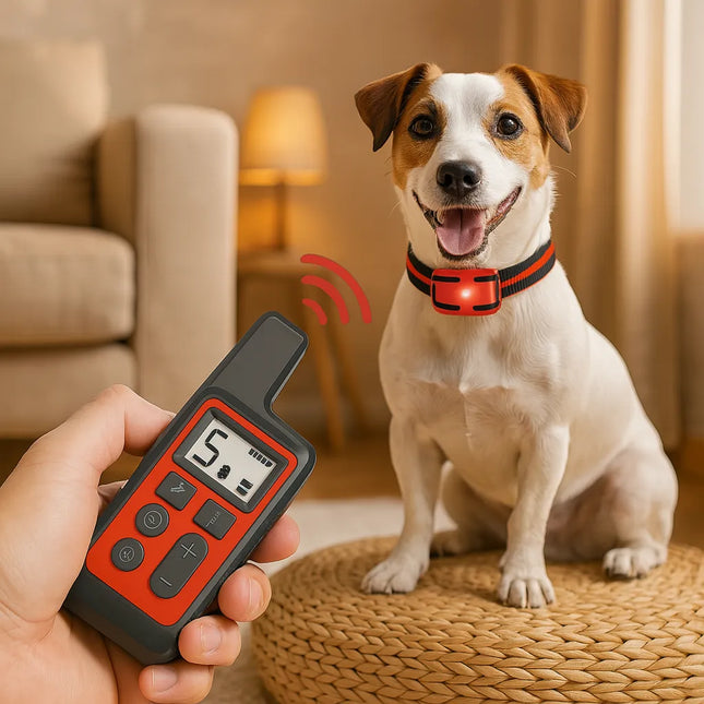 Addestratore di obbedienza per cani | Collare antiabbaio ricaricabile con telecomando