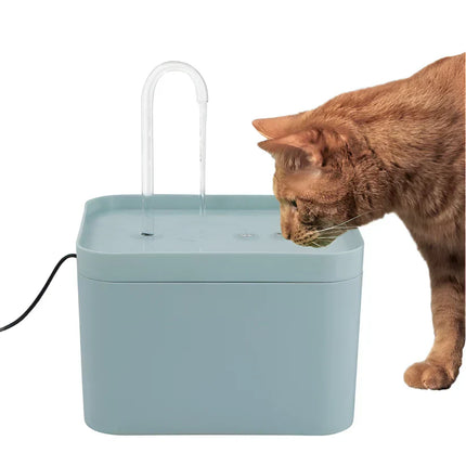 FlowCat Waterfontein voor katten | Stil met meervoudig filtersysteem | 2 liter reservoir | LED-indicator | Roestvrijstalen pijp | Eenvoudig te reinigen