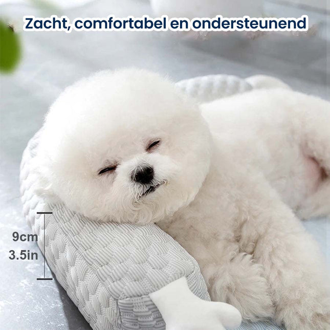 Zijde Koelmat voor Huisdieren | Met Pluche Kussen | Directe Verkoeling voor Zomerhitte | Ademend en Duurzaam | Krasbestendig en Lichtgewicht | Gemakkelijk Schoon te Maken