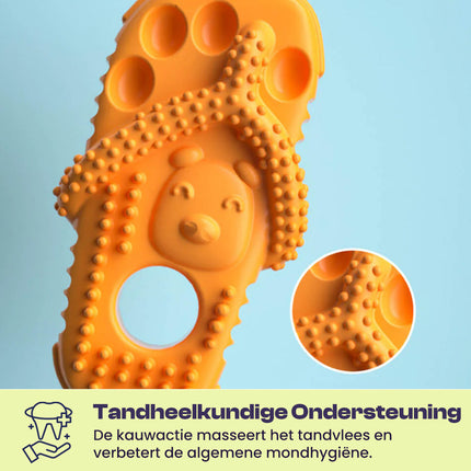 Duurzaam Speelgoed in Pantoffelvorm | Onweerstaanbaar Kauwplezier Voor Honden | Zacht Voor Tanden | Bevordert Mondhygiëne | Veilig en Niet-Giftig | Interactief en Mentale Stimulatie