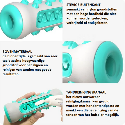 Interactieve Traktatie Speelrol Hond | Duurzaam Rubber | Verrijkend Speelgoed Tegen Verveling | Tandenreinigend | 20 cm | Geschikt voor Alle Rassen