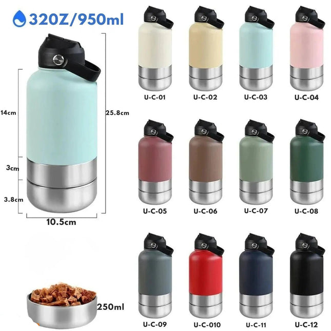 DrinkEase | Pratica bottiglia per l'idratazione in movimento per cani e gatti