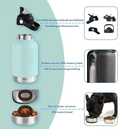 DrinkEase | Handige fles voor hydratatie onderweg voor hond en kat