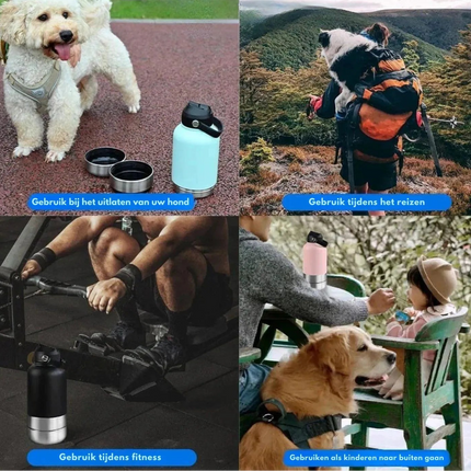 DrinkEase | Handige fles voor hydratatie onderweg voor hond en kat