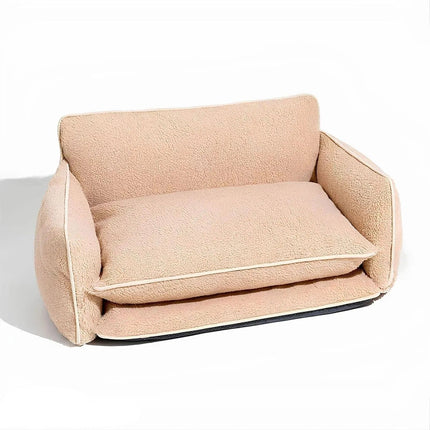 Letto per animali domestici Fluffy Paws | Letto per cani in lana d'agnello a doppio strato