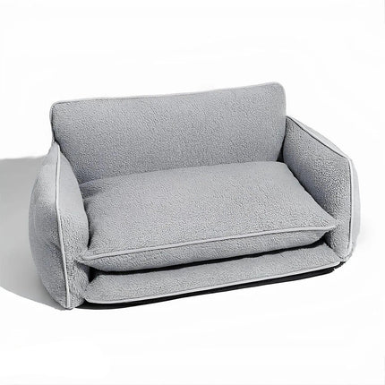 Letto per animali domestici Fluffy Paws | Letto per cani in lana d'agnello a doppio strato