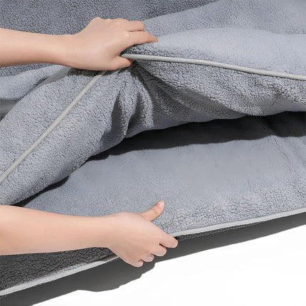 Letto per animali domestici Fluffy Paws | Letto per cani in lana d'agnello a doppio strato