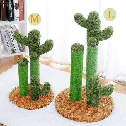 Katten krabpaal cactusvorm | Duurzaam sisal en pluche | Speels krabmeubel voor katten | Beschermt meubels | Decoratief design