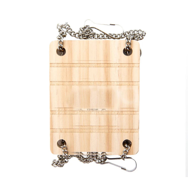 Hamsterspeelgoed Houten Swing | Hangmat Rustmat voor Papegaai | Kleine Dieren Accessoires | Harnas Speelgoed | Hout | Nieuw Ontwerp | Voor Hamsters, Ratten, Vogels | Makkelijk te Installeren