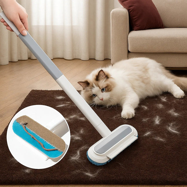 Handheld Pet Hair Remover | Double-Sided Brush for Dog and Cat Hair | For Furniture and Clothing | Suitable for Multiple Surfaces | Ergonomic Handle | For Efficient Hair Removal