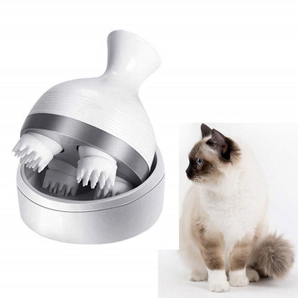 PurrRelax kattenmasseur | 76 massagepunten | Stressverlichting en ontspanning | Draagbaar en USB-oplaadbaar | Geschikt voor katten welzijn