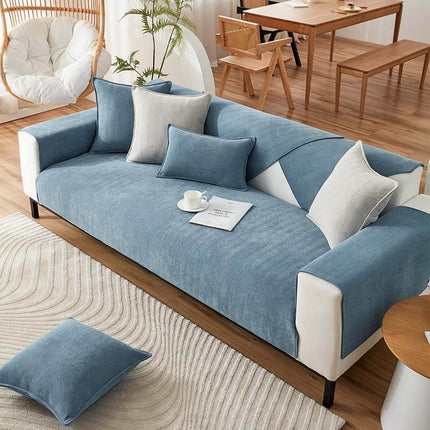 Belle | Luxueuze Chenille Stof | Vissengraat Textuur | Meerdere Maten | Antislip Onderkant | Zachte Ondersteuning | Machinewasbaar