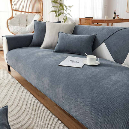 Belle | Luxueuze Chenille Stof | Vissengraat Textuur | Meerdere Maten | Antislip Onderkant | Zachte Ondersteuning | Machinewasbaar