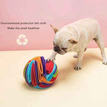 Honden Snuffel Speelbal | Interactief Vilt Speelgoed | Verstelbare Moeilijkheidsgraden | Opvouwbaar en Wasmachinebestendig | Maten 15 cm en 20 cm