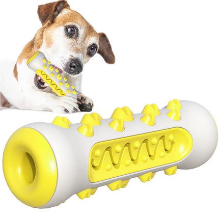 Kauwspeeltje voor Honden | Gebitsverzorging | Zacht Rubber | Limoen, Hemelsblauw, Geel | Verlicht Tandpijn bij Doorkomende Tandjes | Duurzaam en Veilig Speelgoed | 15CM