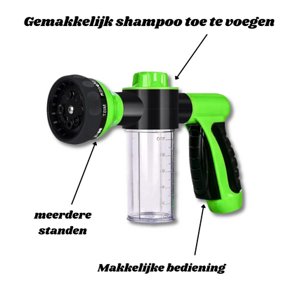 Hondenreiniger | Ergonomisch Waterpistool voor Schoonmaken met Milieuvriendelijke ABS Materiaal | Drie Verstelbare Standaarden | Eenvoudig Onderhoud