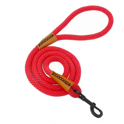 Hondentuig Nylon Met Vergrendelbare Karabijnhaak | Trainingsriem Schokabsorberend | Geschikt Voor Alle Hondenmaten | Duurzaam Vlechtwerk | Kies Uw Kleur En Maat | Veiligheid En Comfort Bij Iedere Wandeling