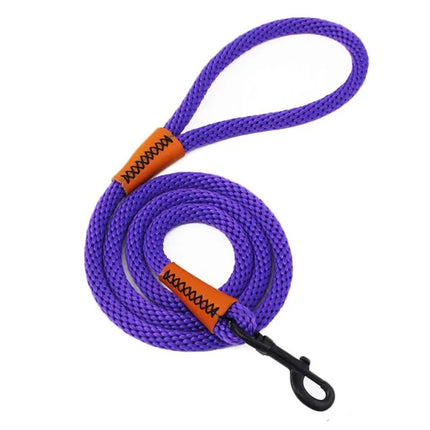 Hondentuig Nylon Met Vergrendelbare Karabijnhaak | Trainingsriem Schokabsorberend | Geschikt Voor Alle Hondenmaten | Duurzaam Vlechtwerk | Kies Uw Kleur En Maat | Veiligheid En Comfort Bij Iedere Wandeling