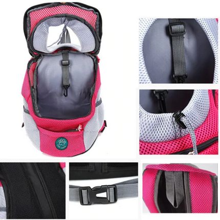 Hondenrugzak voor kleine honden tot 10 kg | Comfortabel, ademend en verstelbaar | Veilige draagtas voor wandelen en reizen | Duurzaam en waterbestendig materiaal