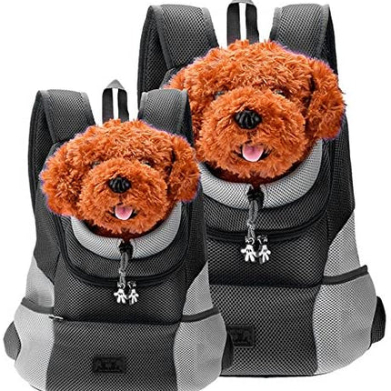 Hondenrugzak voor kleine honden tot 10 kg | Comfortabel, ademend en verstelbaar | Veilige draagtas voor wandelen en reizen | Duurzaam en waterbestendig materiaal