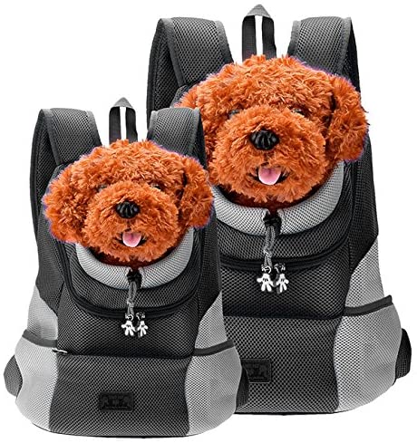Hondenrugzak voor kleine honden tot 10 kg | Comfortabel, ademend en verstelbaar | Veilige draagtas voor wandelen en reizen | Duurzaam en waterbestendig materiaal