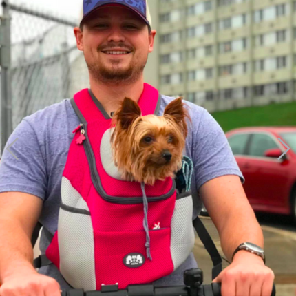 Hondenrugzak voor kleine honden tot 10 kg | Comfortabel, ademend en verstelbaar | Veilige draagtas voor wandelen en reizen | Duurzaam en waterbestendig materiaal