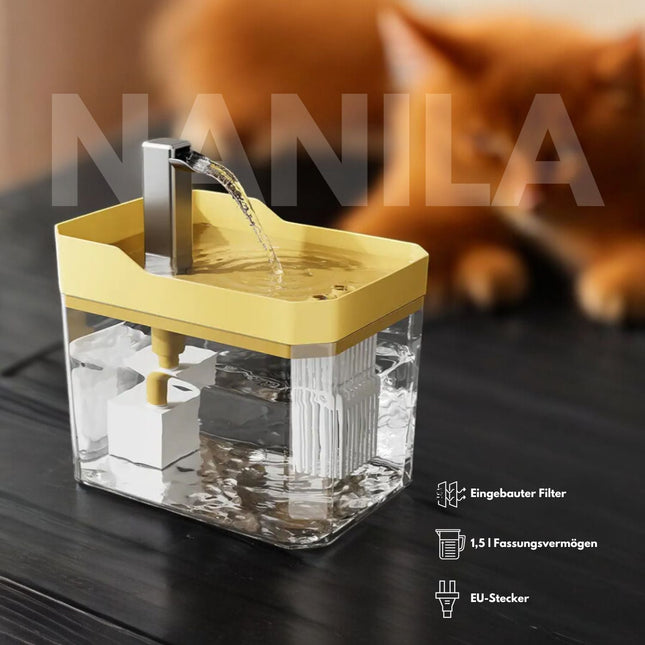 HydroPurr™ Drinkoplossing | Biedt Katten Gefilterd en Verfrissend Water | Ondersteunt Nierfunctie en Welzijn