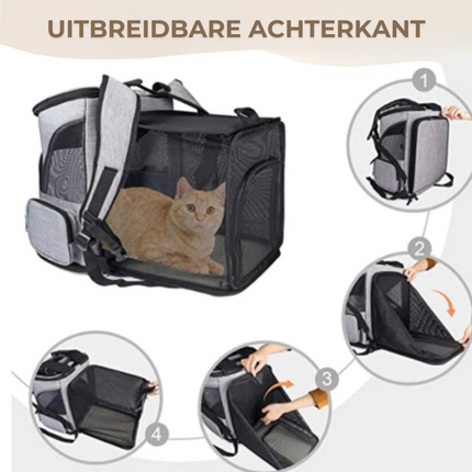 Jip | Draagbare Ruimterugzak voor Katten | Comfortabel en Veilig | Met Ventilatie en Kijkvenster