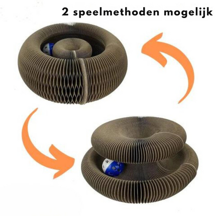 Lola | Duurzaam Krabmeubel Met Gratis Speelballetje | Stressverlagend Kattenplezier