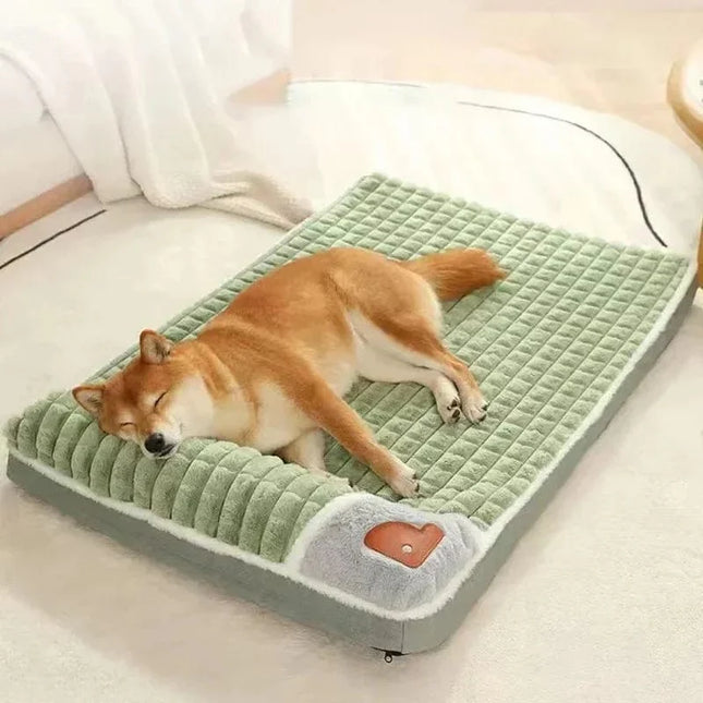 PetEase hondenbed voor kleine en middelgrote honden | Wasbaar en afneembaar | Zacht imitatiebont | Vier seizoenen comfortabel | Geruit design | Afmetingen 50x45 60x40 75x45 100x70 cm