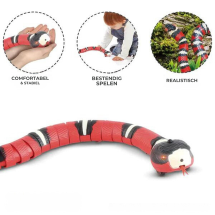 Interactief Bewegingsspeeltje voor Katten | Snake Speelgoed met Levensechte Bewegingen en Sensoren | Duurzaam en Veiligh