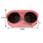 Roze basis + zwarte kommen