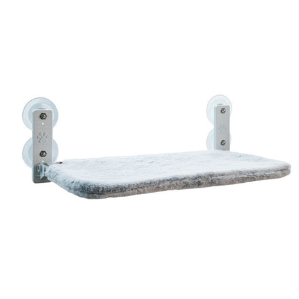 Kattenraam Hangmat met Stevige Zuignappen | Zachte Comfortabele Kattenligplaats | Ruimtebesparend | Voor katten tot 15 kg | 55x35 cm