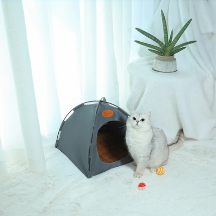 Nala | Uitvouwbare Luxe Kattenhut | Draagbaar Ontwerp | Duurzaam en Comfortabel