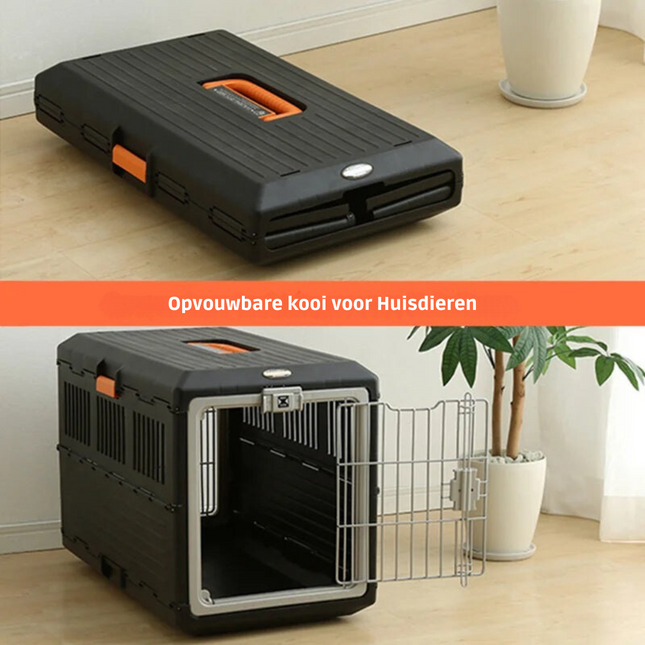 Kees | Opvouwbare Draagtas voor Honden en Katten | Ventilatie en Comfort | Handvatten voor Gemakkelijk Transport | Geschikt voor Auto, Trein en Vliegtuig