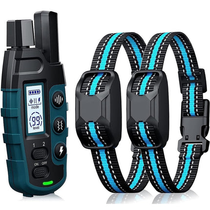 Hondentrainingshalsband met afstandsbediening | Bereik tot 1000 meter | Waterproof | Verstelbaar voor honden 20-51 cm | Oplaadbaar