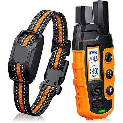 Hondentrainingshalsband met afstandsbediening | Bereik tot 1000 meter | Waterproof | Verstelbaar voor honden 20-51 cm | Oplaadbaar
