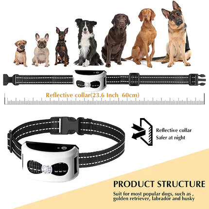 PawPal Draadloze Hondenhalsband | Verstelbare Trainingshalsband voor Honden 6,8-54 kg | 300m Actieradius | Instelbaar en Veilig