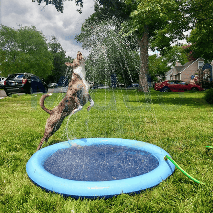 SplashZone | Interaktywny basen dla dzieci | Strumienie wody dla pluskania | Bezpieczny PVC | Przyłącze do węża ogrodowego | Zabawa na świeżym powietrzu dla dzieci i zwierząt