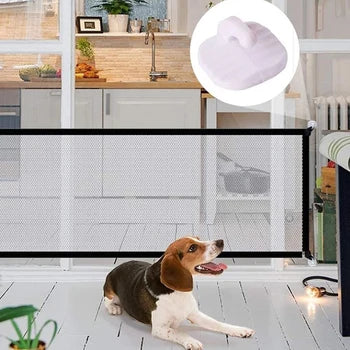 Bramka zabezpieczająca Caleb | Składana i przenośna | Łatwa w montażu dla psów | Trwała i niezawodna konstrukcja