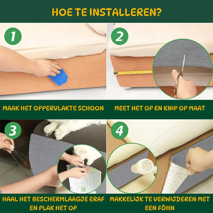 Zelfklevende Katten Krabmat voor Meubels
