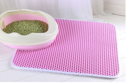 PetPurity Honingraat Kattenbakmat | Antislip EVA mat voor kattenbak | Vangt kattenbakvulling op | Waterdicht | Makkelijk schoon te maken | Diverse maten en en