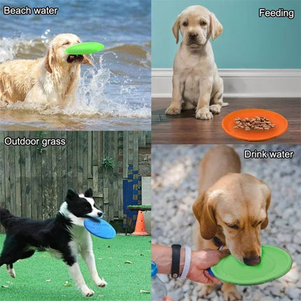 Rubber Frisbee voor Honden | Bijtbestendig en Interactief Speeltje | Verkrijgbaar in 15 cm en 22 cm | Diverse Kleuren | Duurzaam en Ideaal voor Actieve Honden van Alle Rassen