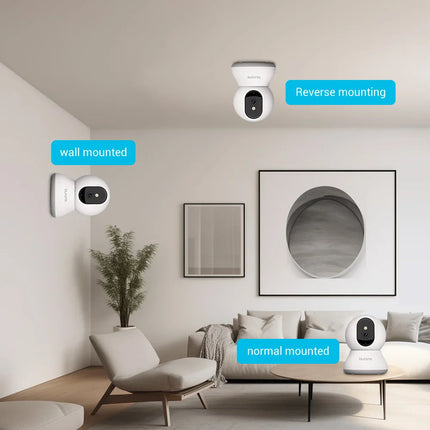 Blurams 2K Binnencamera voor Huisdieren | 360° Rotatie | Tweeweg-Audio | Kleurnachtzicht | Wifi-verbinding | PTZ-Functie